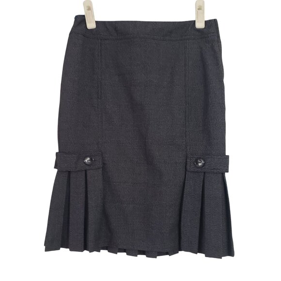 Vintage Y2K BCX Plaid Pleated Skirt Juniors Size 7 Academia Preppy Twee Classic - Picture 1 of 7
